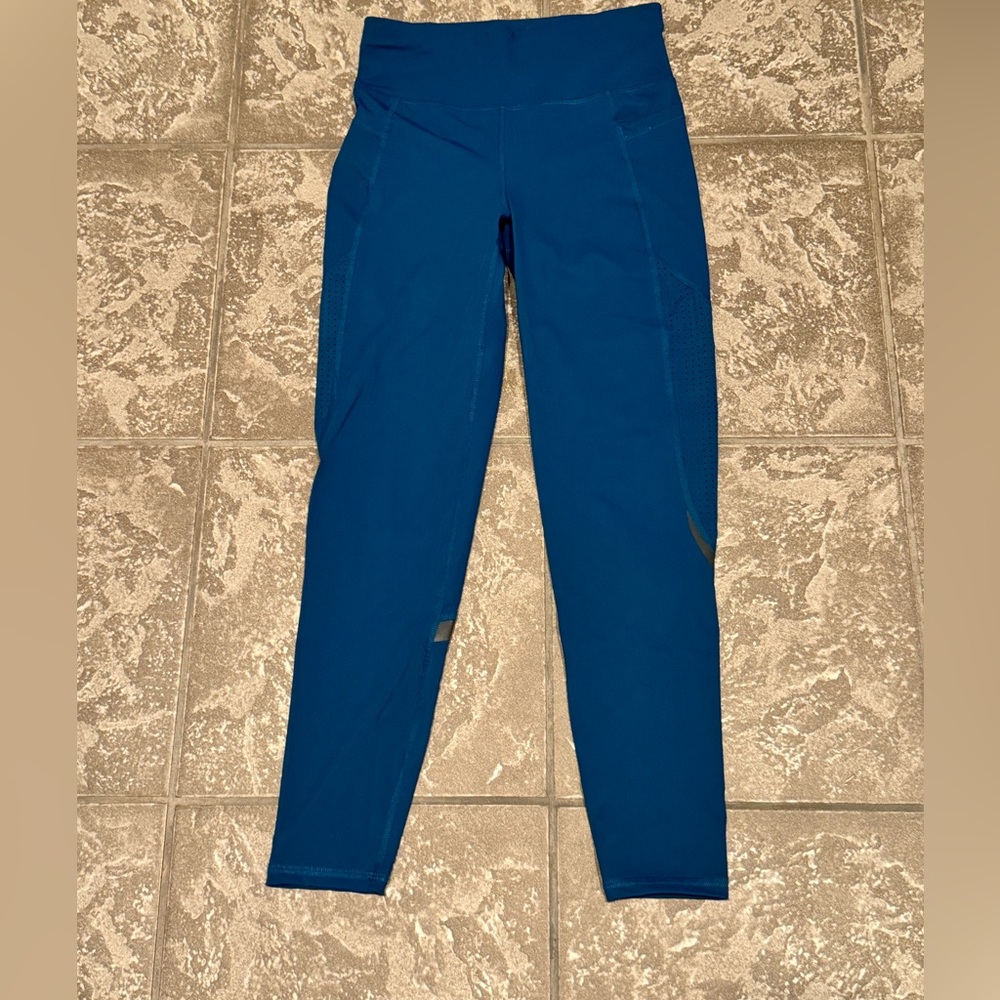 Sweaty Betty Power Sculpt Workout 7/8 Leggings Beetle Blue - XS Retail $98 MINT - Picture 2 of 11